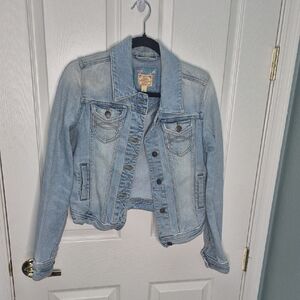 Abercrombie & Fitch Faded Blue Denim Jacket